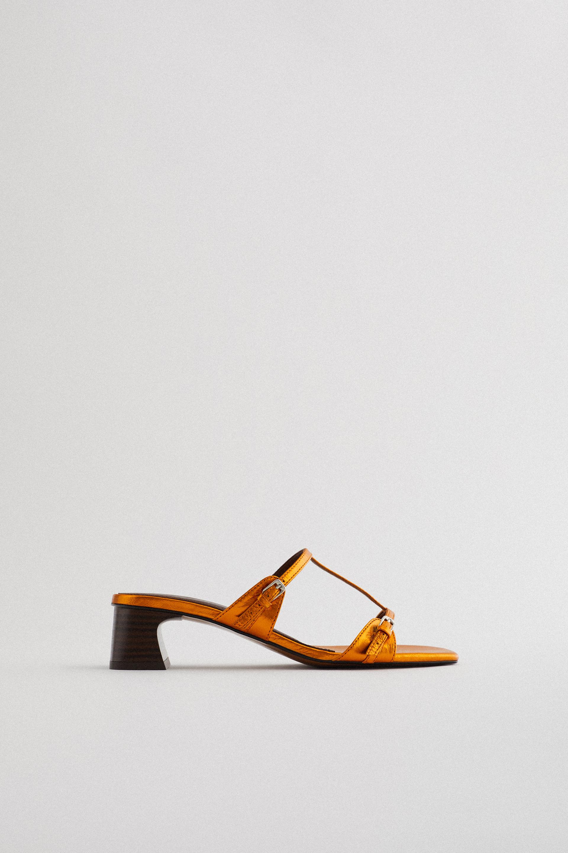 Cift Bantli Topuklu Sandalet Zara Turkiye Turkey