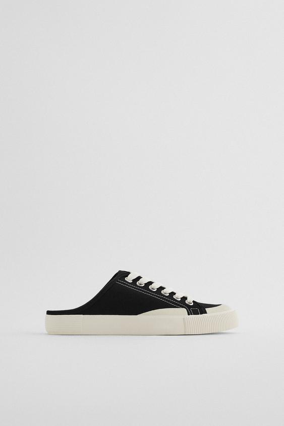 レースアップバックレススニーカー Zara Japan 日本 レースアップバックレススニーカー Zara Japan 日本