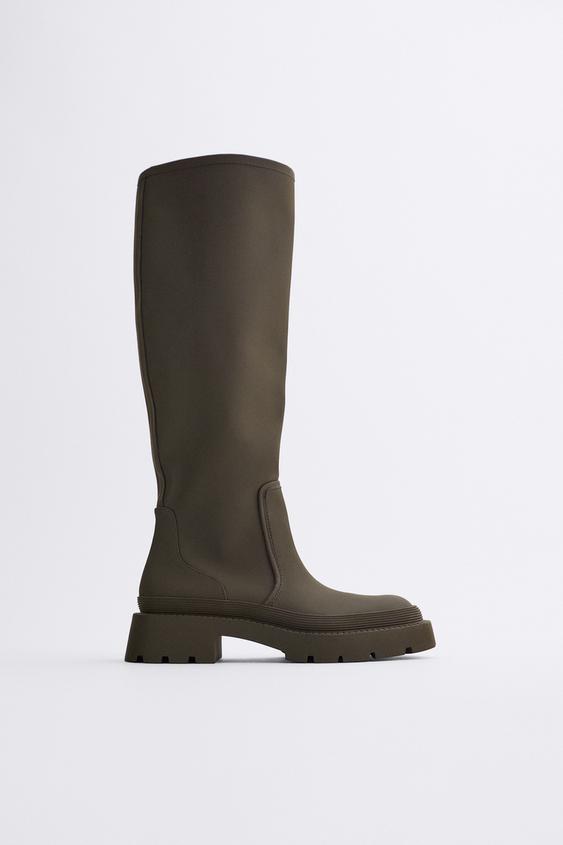 zara military boots