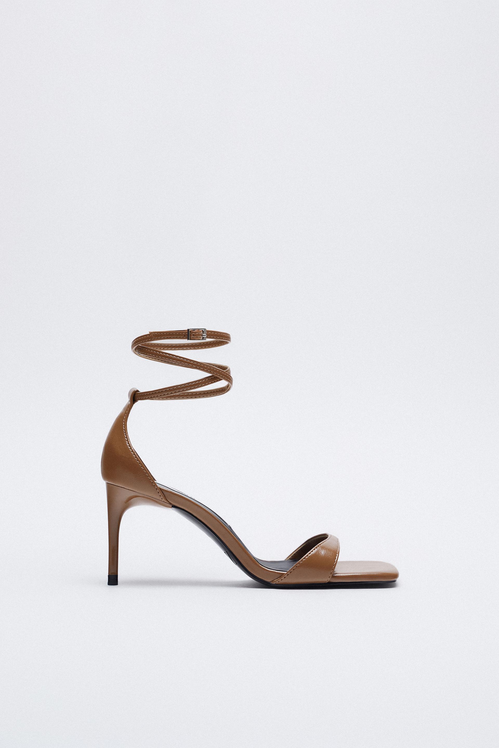 Kare Burunlu Topuklu Sandalet Zara Turkiye Turkey