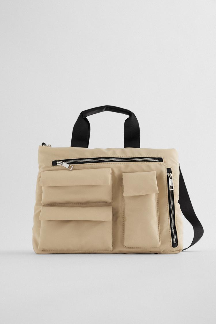 ポケット付きナイロントートバッグ Zara Japan 日本