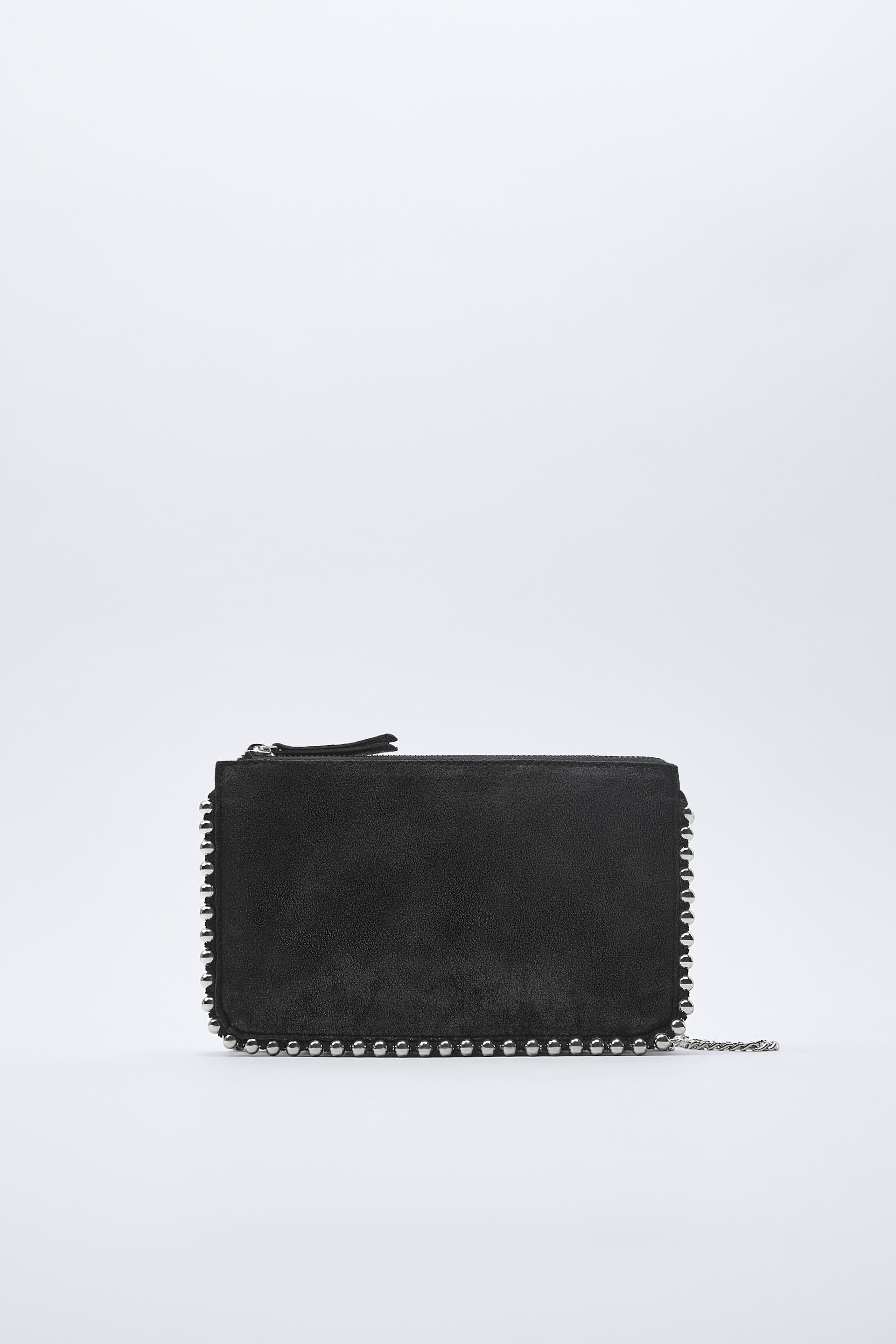 スタッズ付きブラッククロスボディバッグ ブラック Zara Japan 日本