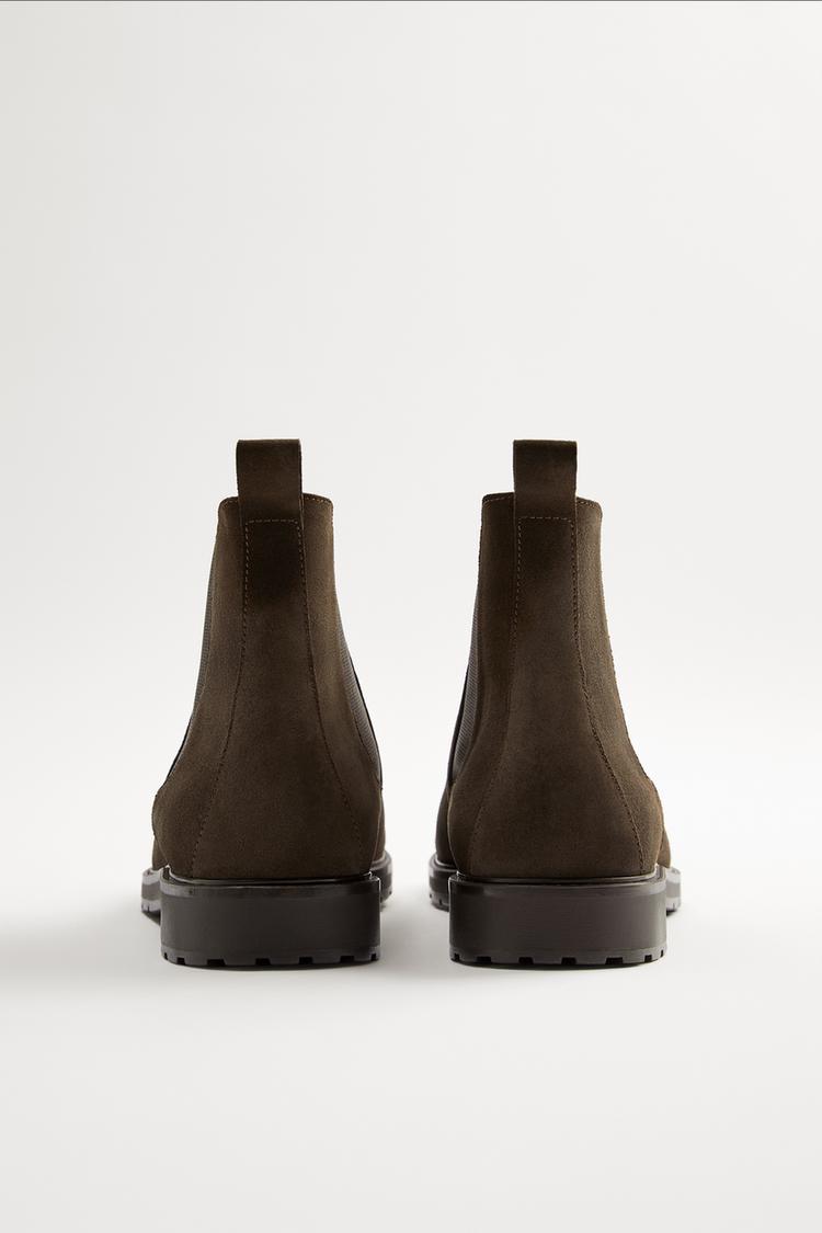 zara taupe boots