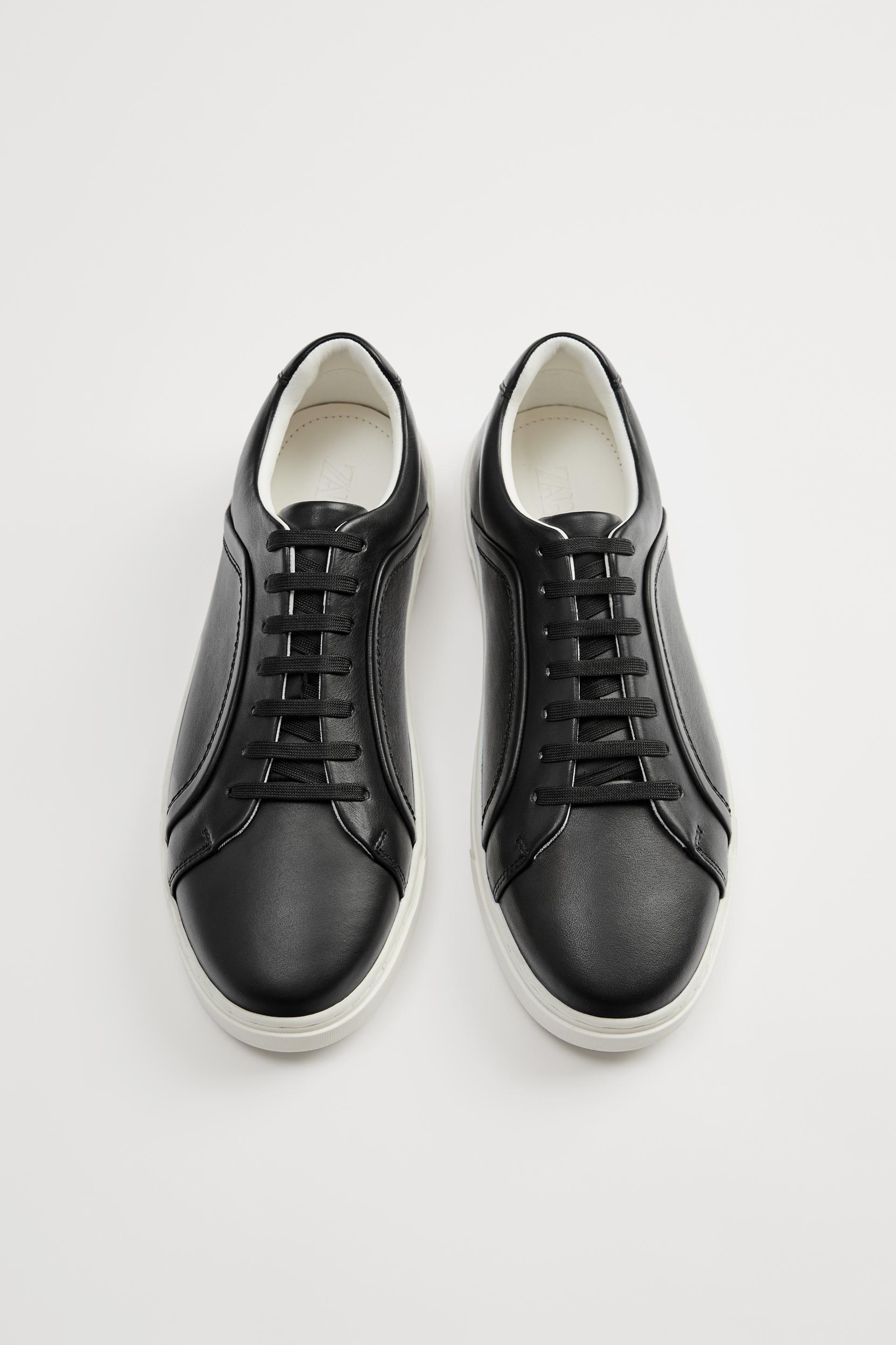 リアルレザースニーカー Zara Japan 日本 リアルレザースニーカー Zara Japan 日本