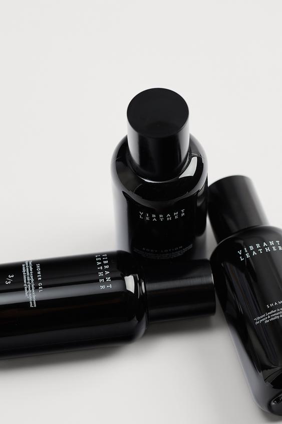 Zara Vibrant Leather Shower Gel 50ml Shampoo 50ml Body Lotion 50ml Zara Espana Zara Vibrant Leather Shower Gel 50ml Shampoo 50ml Body Lotion 50ml Zara Espana