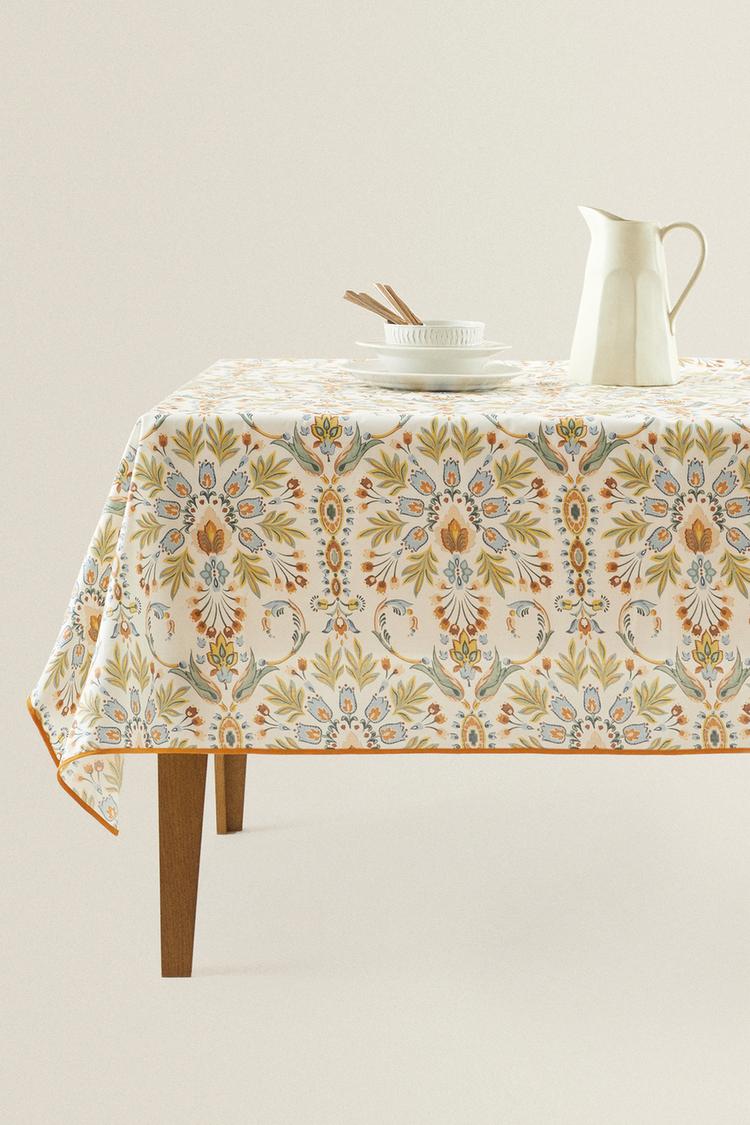 Laminated Print Tablecloth Zara United Kingdom