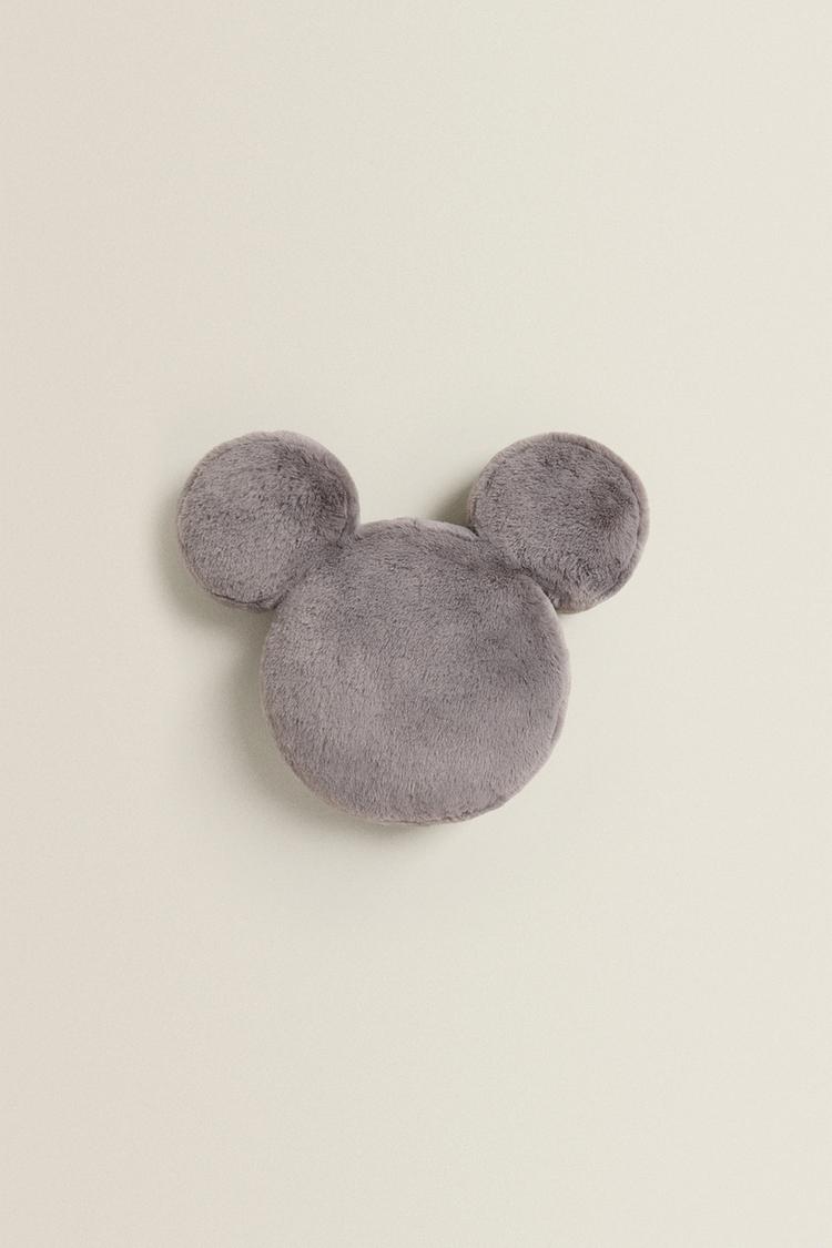 フェイクファー素材ミッキーマウス型クッションカバー Zara Japan 日本
