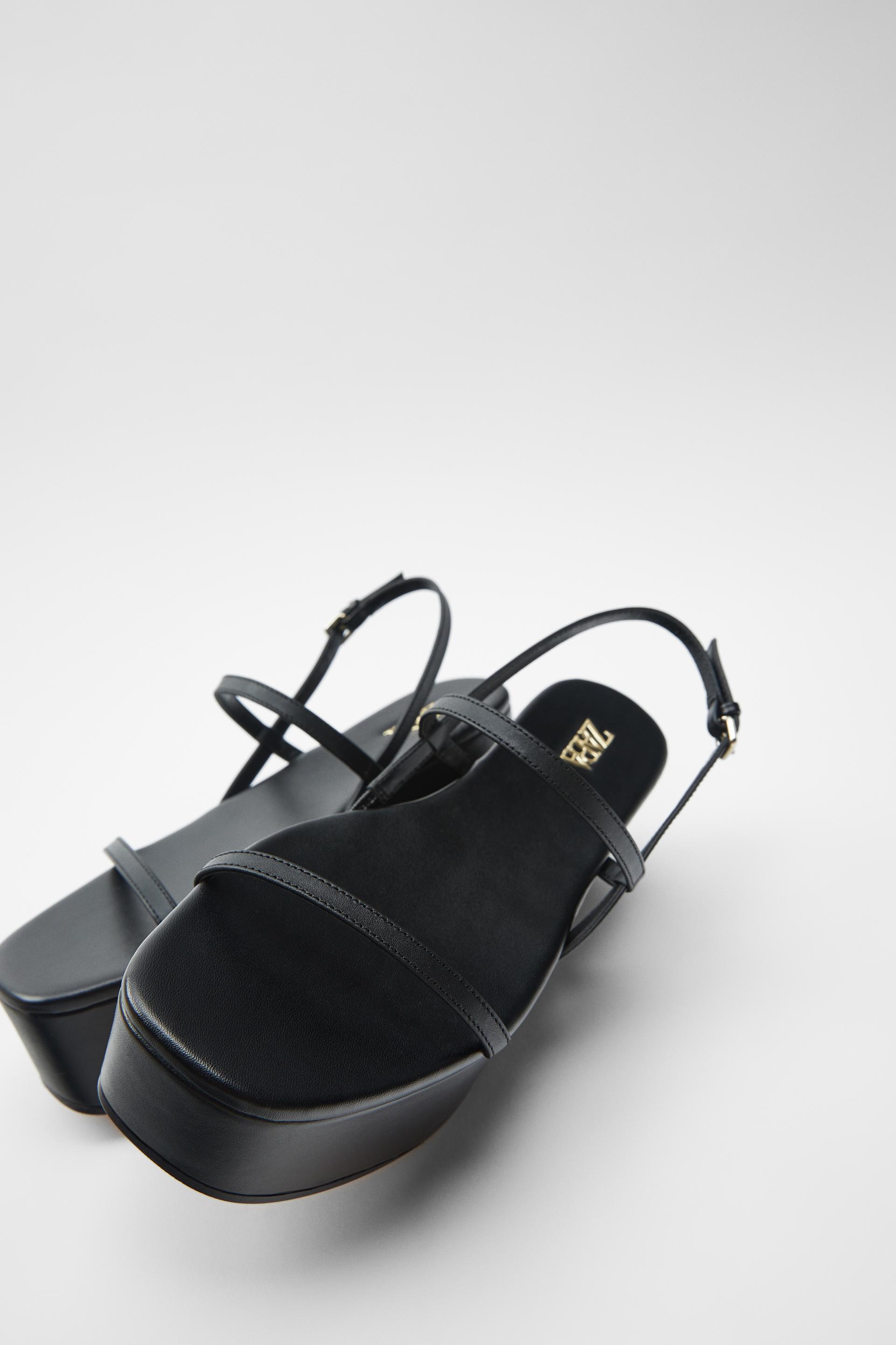 Leather platform wedges with thin straps clearance