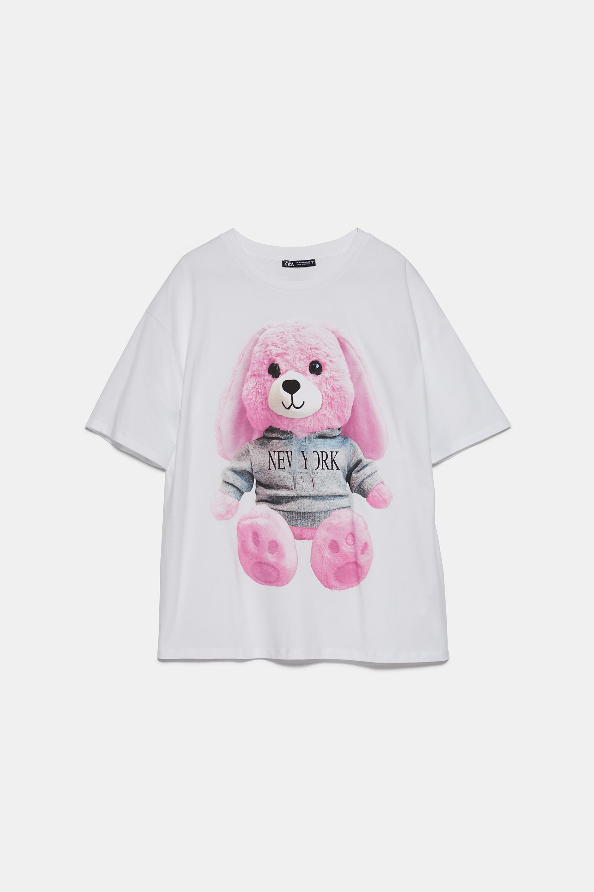 T Shirt With Front Print Zara Indonesia