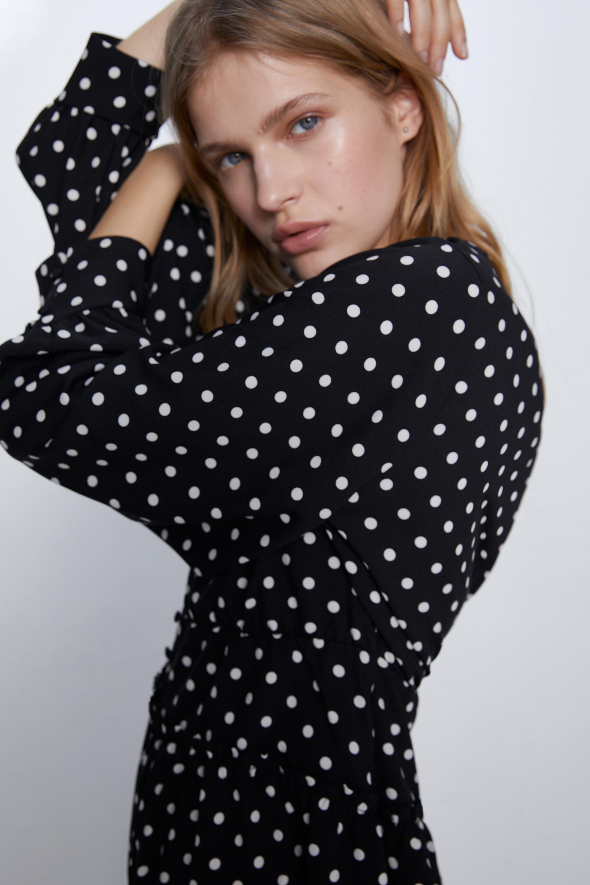 Short Polka Dot Jumpsuit Zara United States