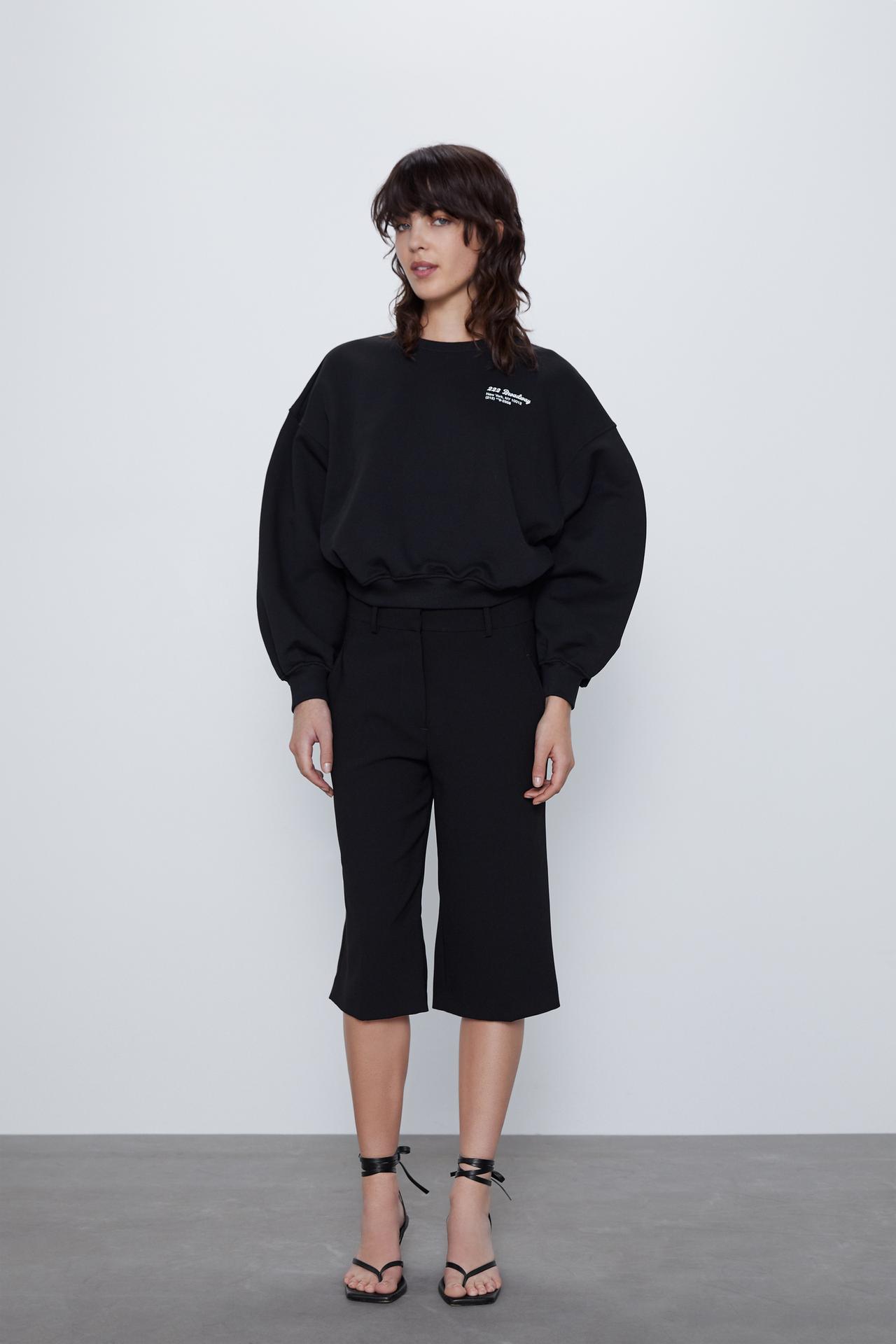 Image 1 of SWEATSHIRT WITH FRONT SLOGAN from Zara