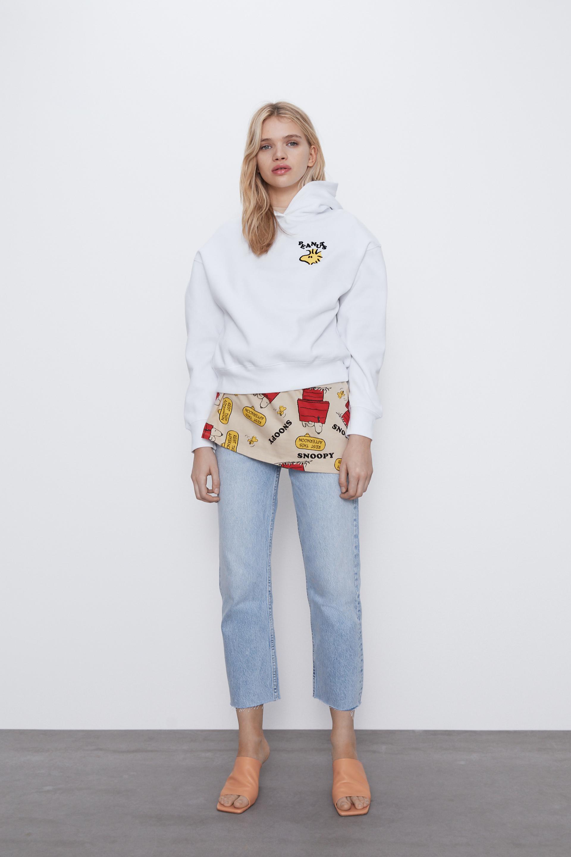 スヌーピー Peanuts スウェットシャツ Zara Japan 日本