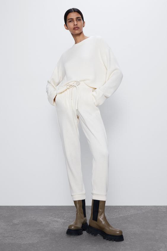 Pantalones Blancos De Mujer Zara Espana