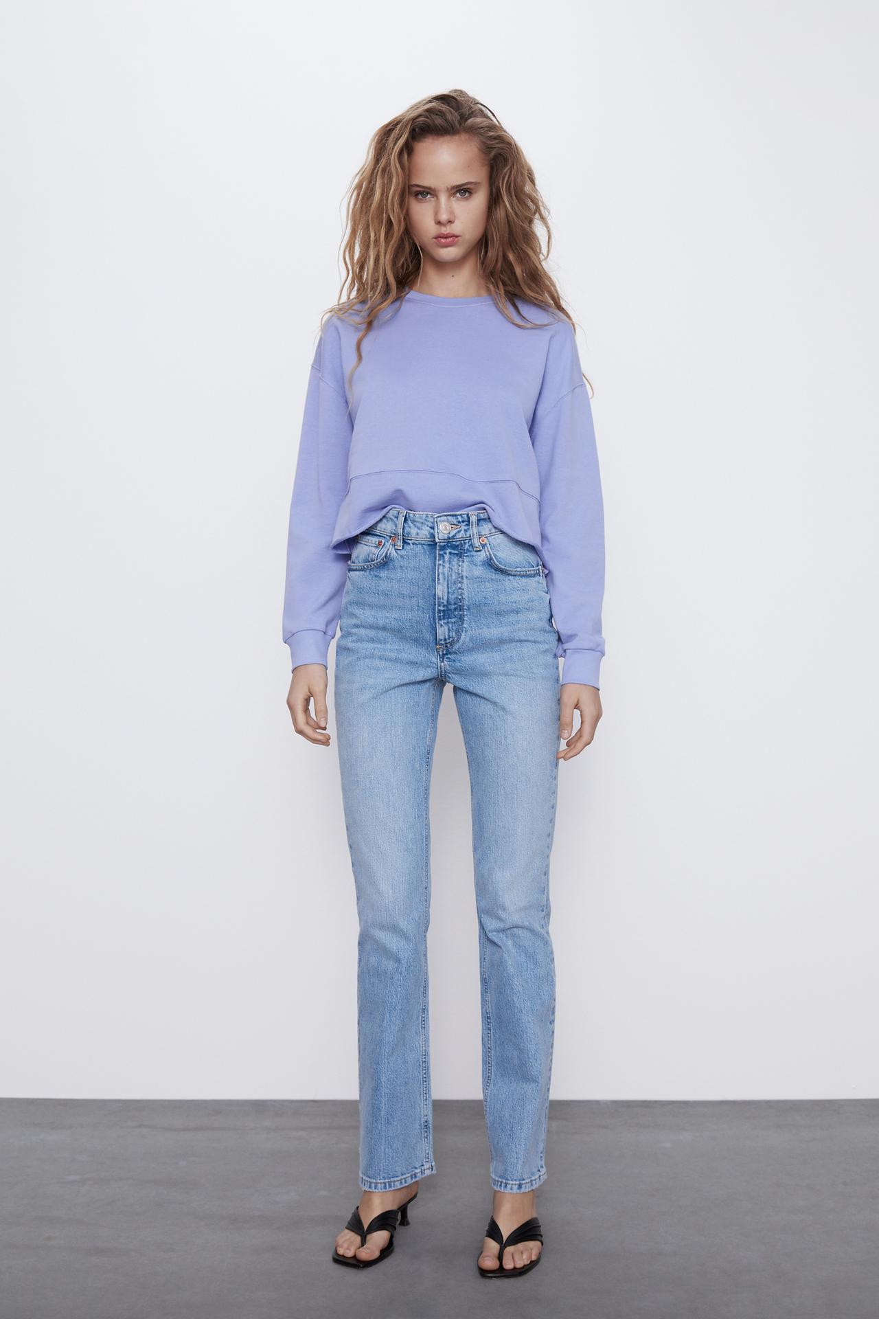 Image 1 of CROPPED SWEATSHIRT from Zara