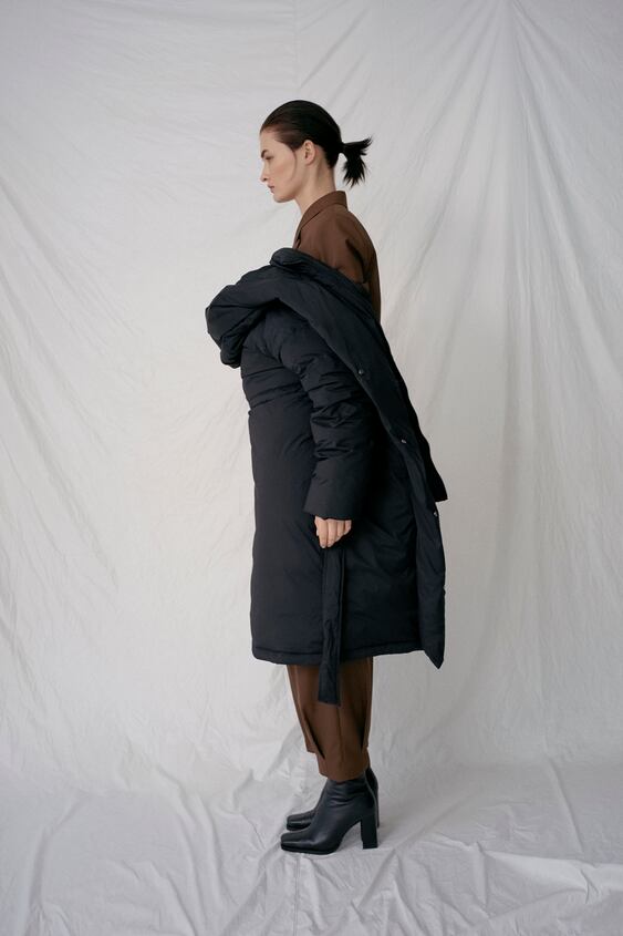 Image 1 of WATER-REPELLENT DOWN PUFFER JACKET WITH BELT from Zara