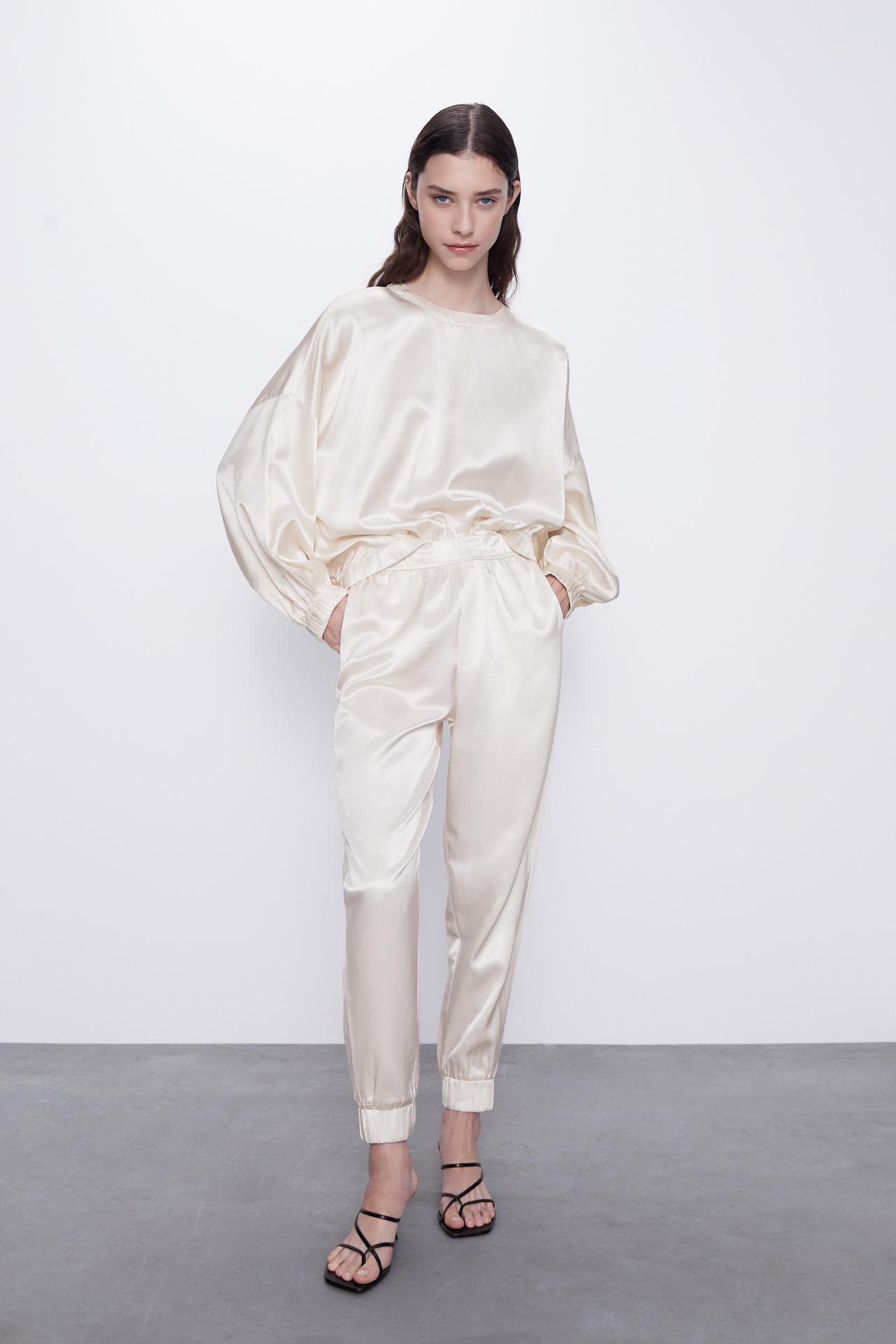 Image 1 of SATEEN TOP from Zara