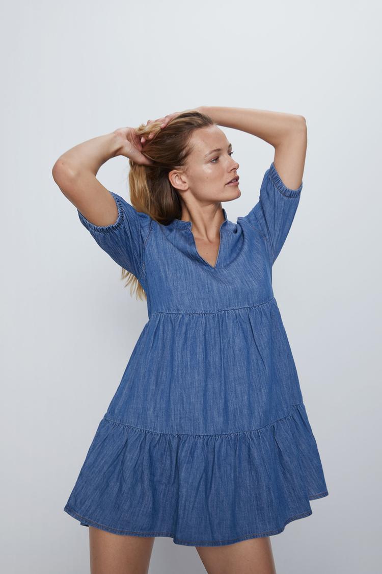 Zara Kleid Dunkelblau Zara Kleid Dunkelblau