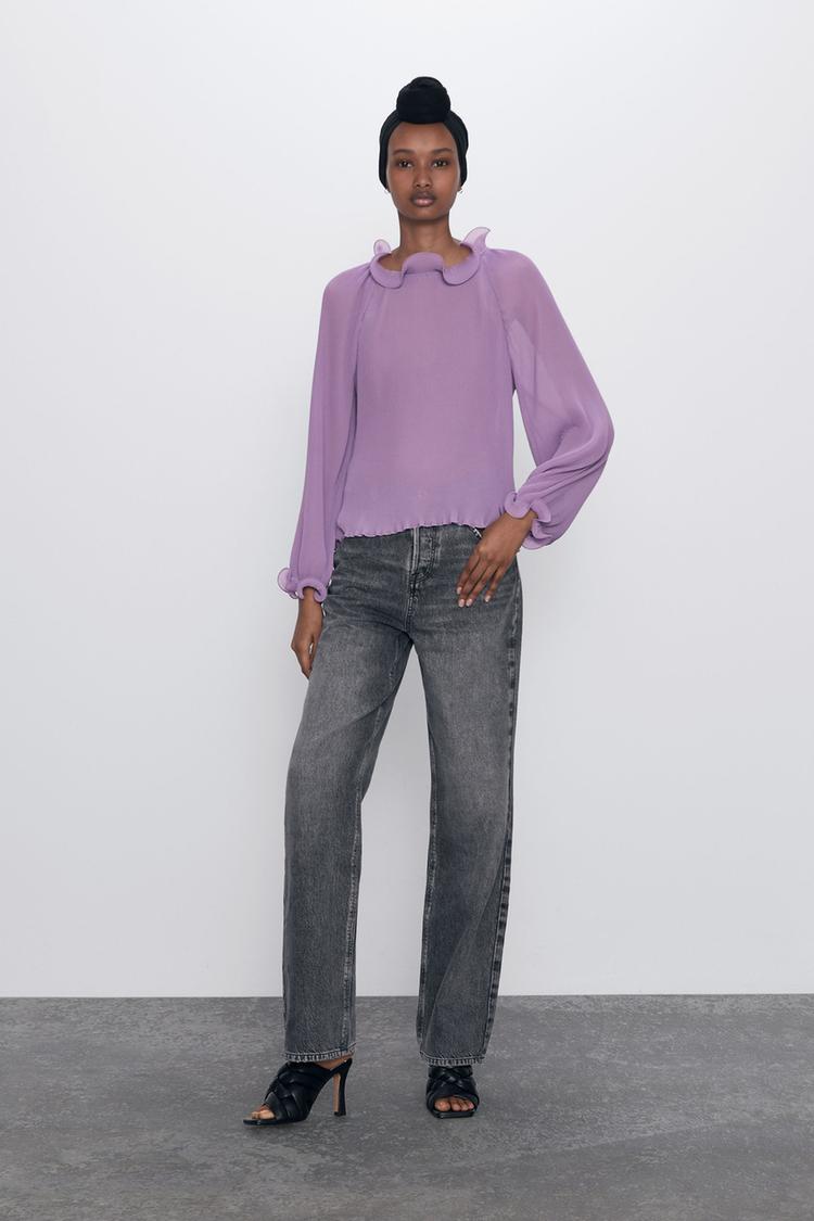 Image 1 of PLEATED TOP from Zara