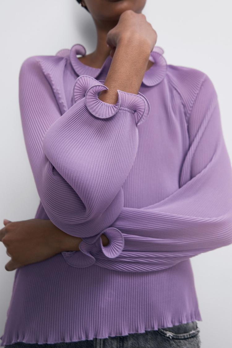 Image 7 of PLEATED TOP from Zara