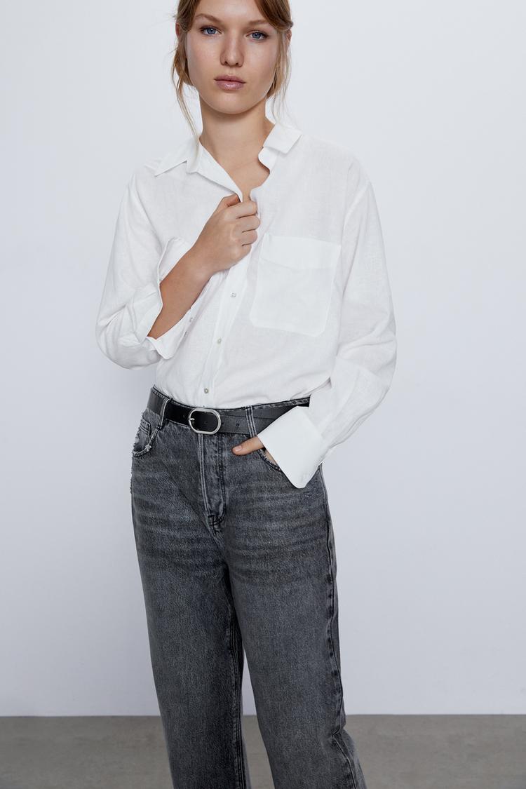 Camisa Con Lino Zara Islas Canarias