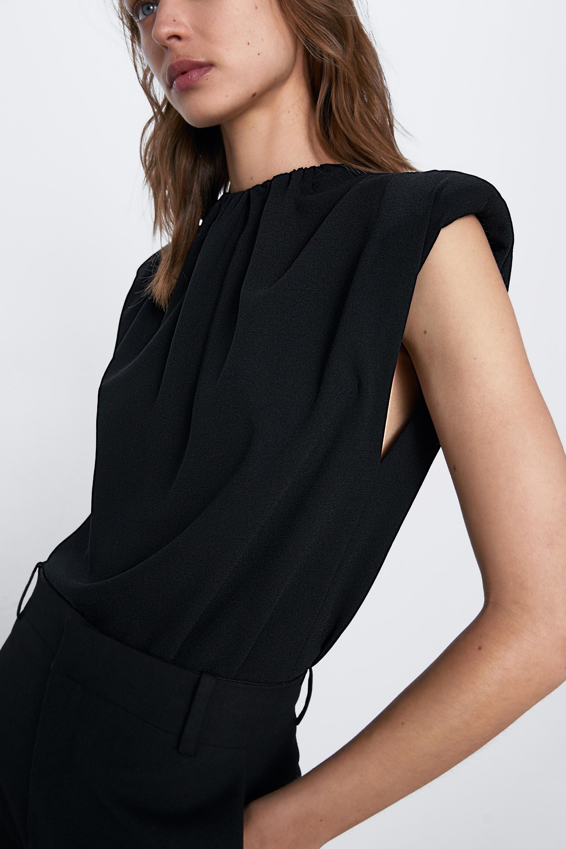 Top With Shoulder Pads Zara International