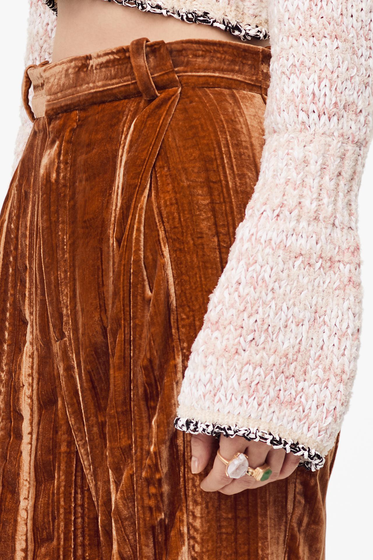 Image 6 of LIMITED EDITION VELVET TROUSERS from Zara