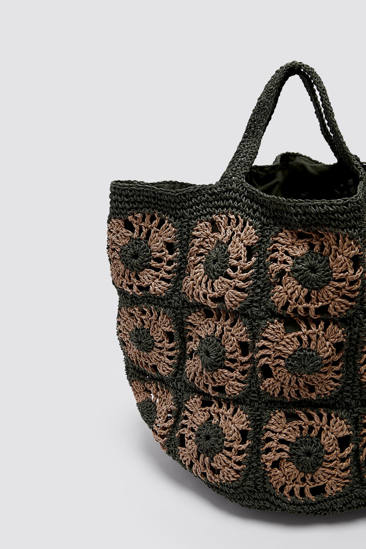 Image 2 of TWO-TONED CROCHET BAG from Zara