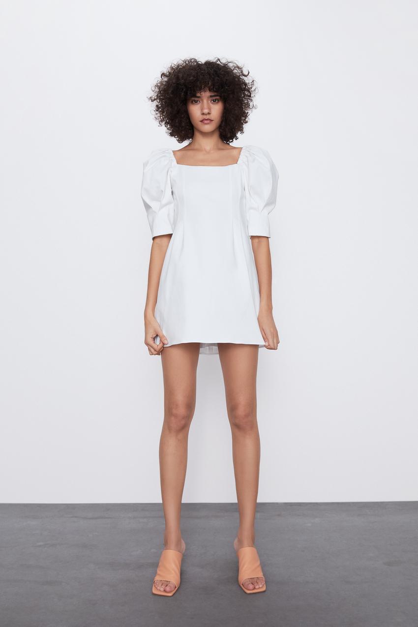 Image 1 of BALLOON SLEEVE DRESS from Zara