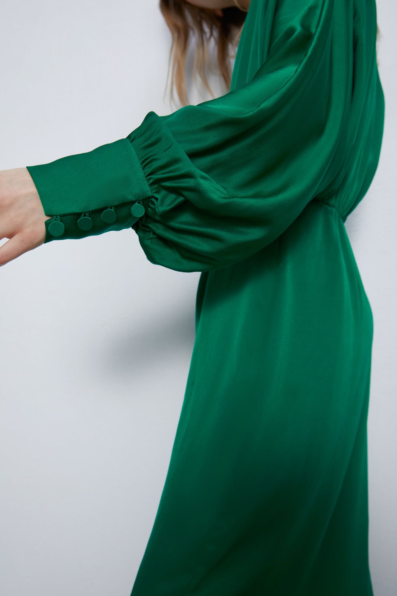 Image 4 of LONG SATIN DRESS from Zara