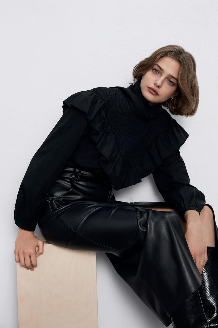 Image 5 of FAUX LEATHER PENCIL SKIRT from Zara