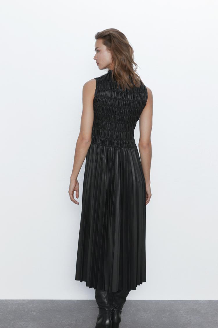 Image 5 of FAUX LEATHER DRESS from Zara