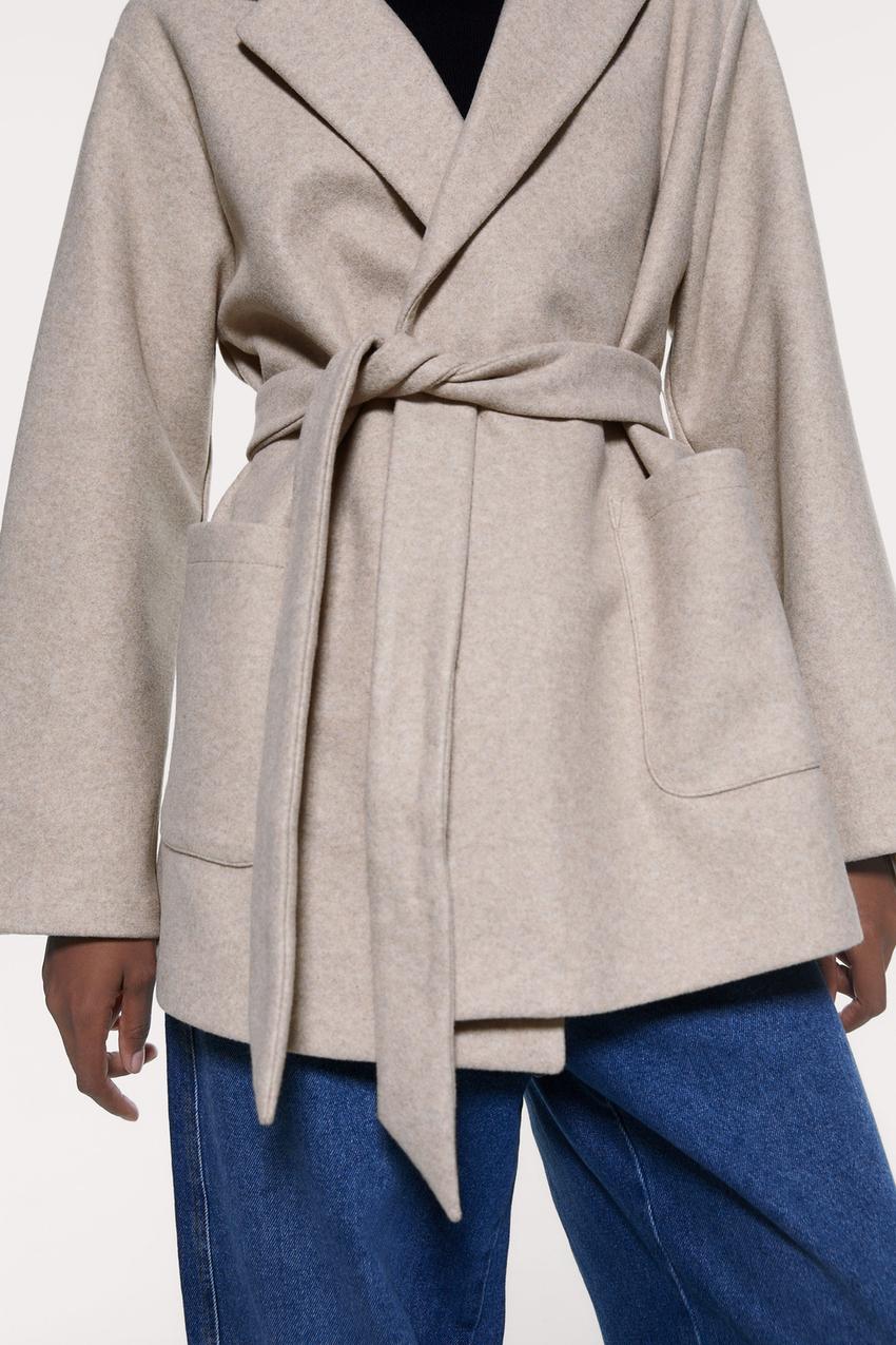 Изображение 4 из SOFT BLAZER с ремнем от Zara