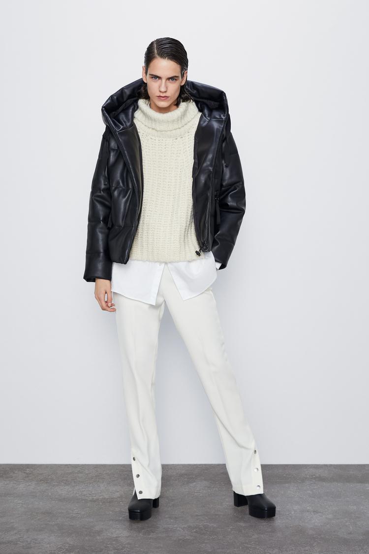 Geacă Din Imitaţie De Piele Zara Romania