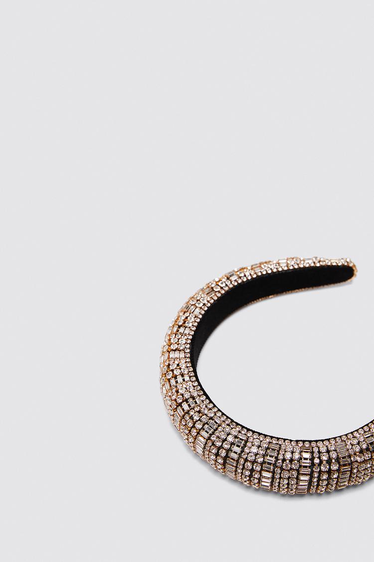 Bejeweled Padded Headband Zara United States