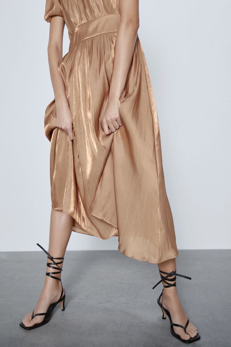 Image 5 of MIDI DRESS WITH GIGOT SLEEVES from Zara