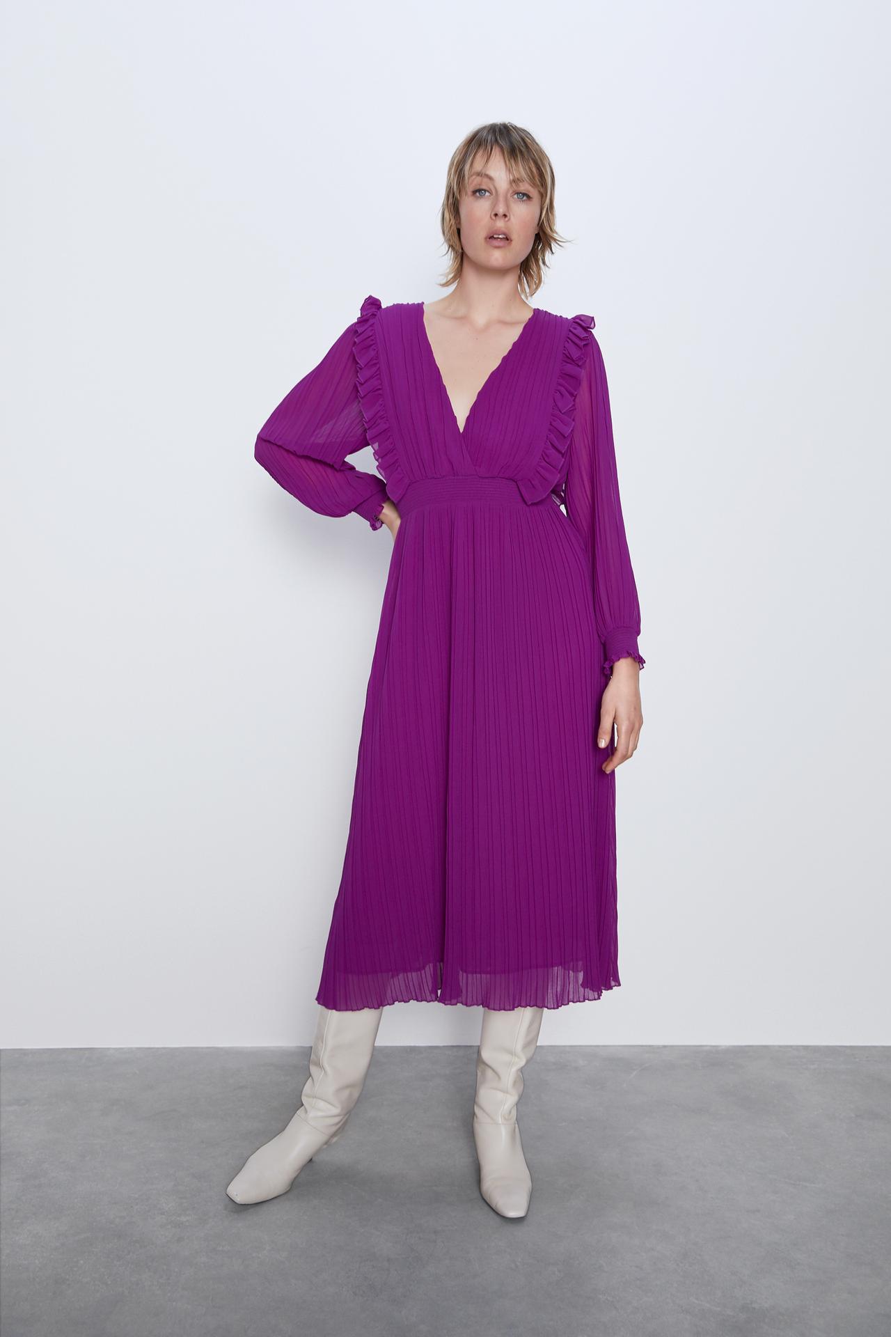 Image 1 of PLEATED DRESS from Zara