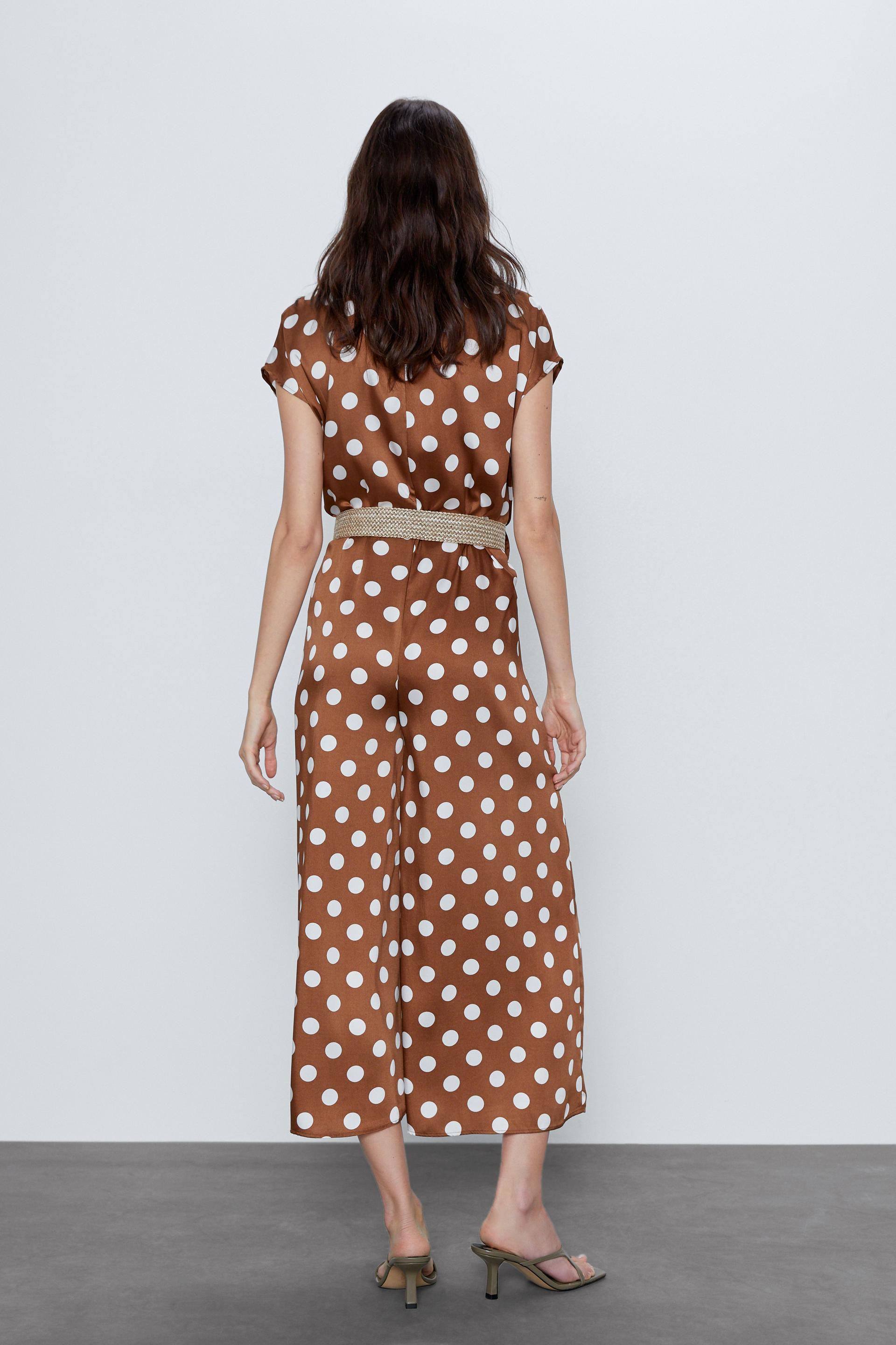 Polka Dot Jumpsuit Zara Russian Federation