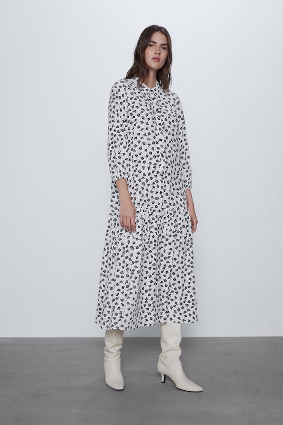 Women S Floral Dresses Zara Saudi Arabia