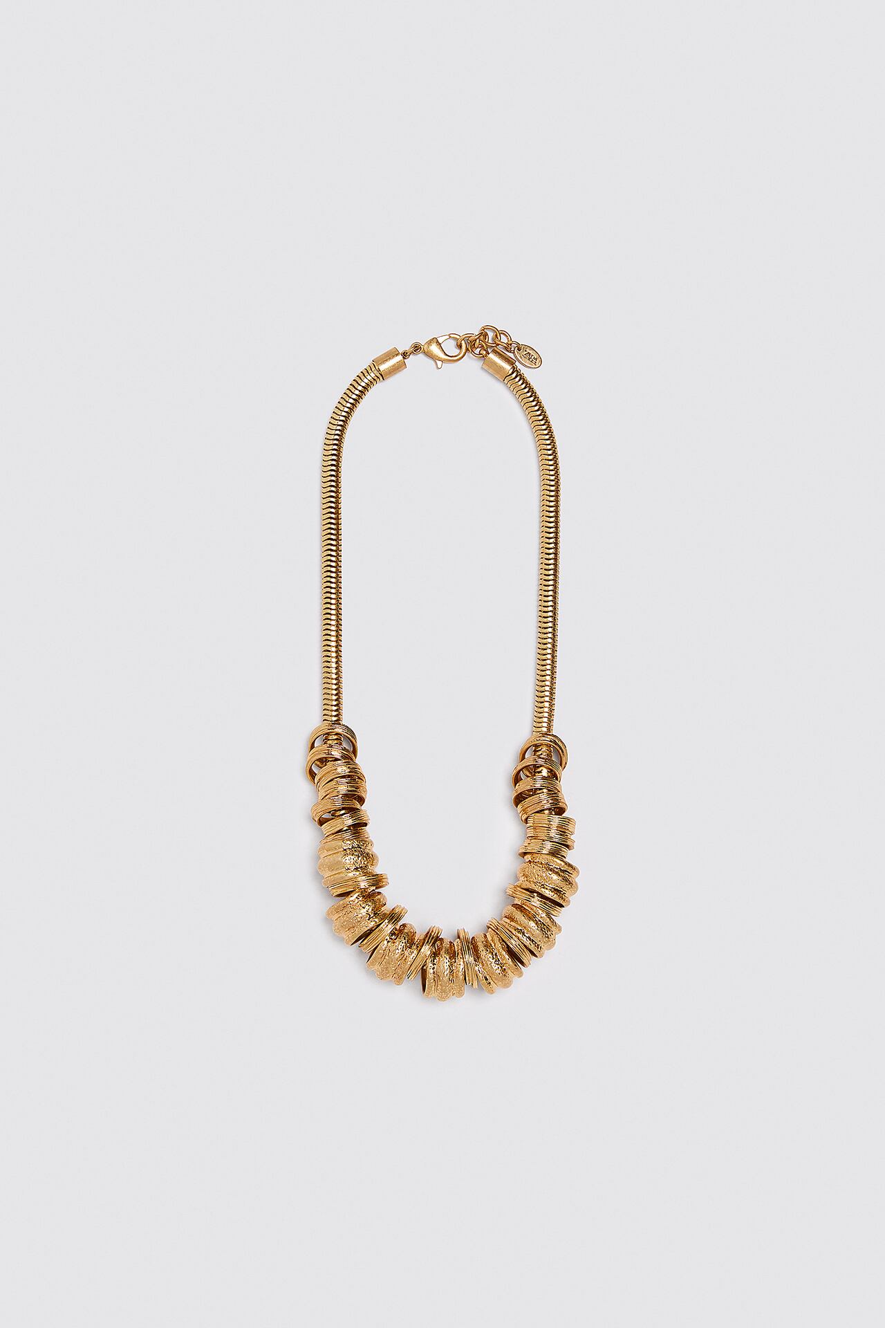 Image 2 of NECKLACE WITH IRREGULAR RINGS from Zara