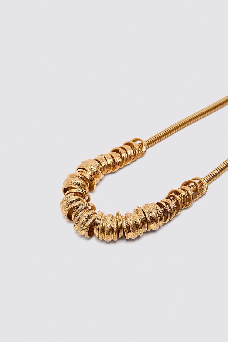 Irregular Ring Necklace Zara United States