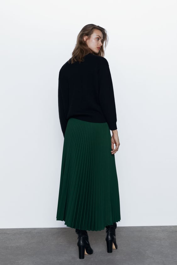 Image 6 of PLEATED SKIRT WITH BELT from Zara