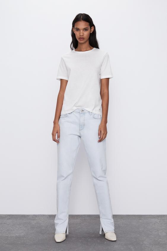t shirt basic femme zara