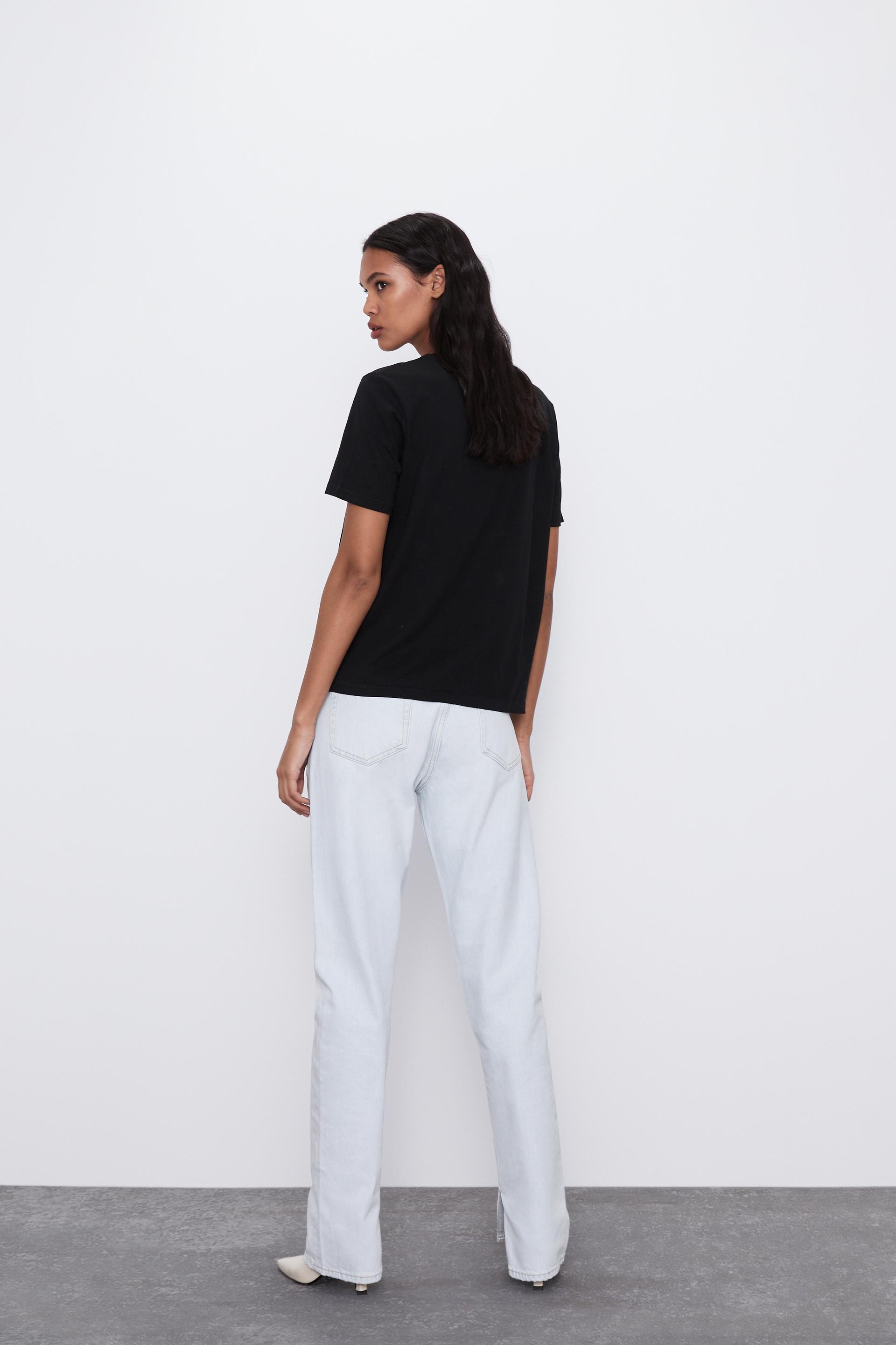 t shirt basique femme zara