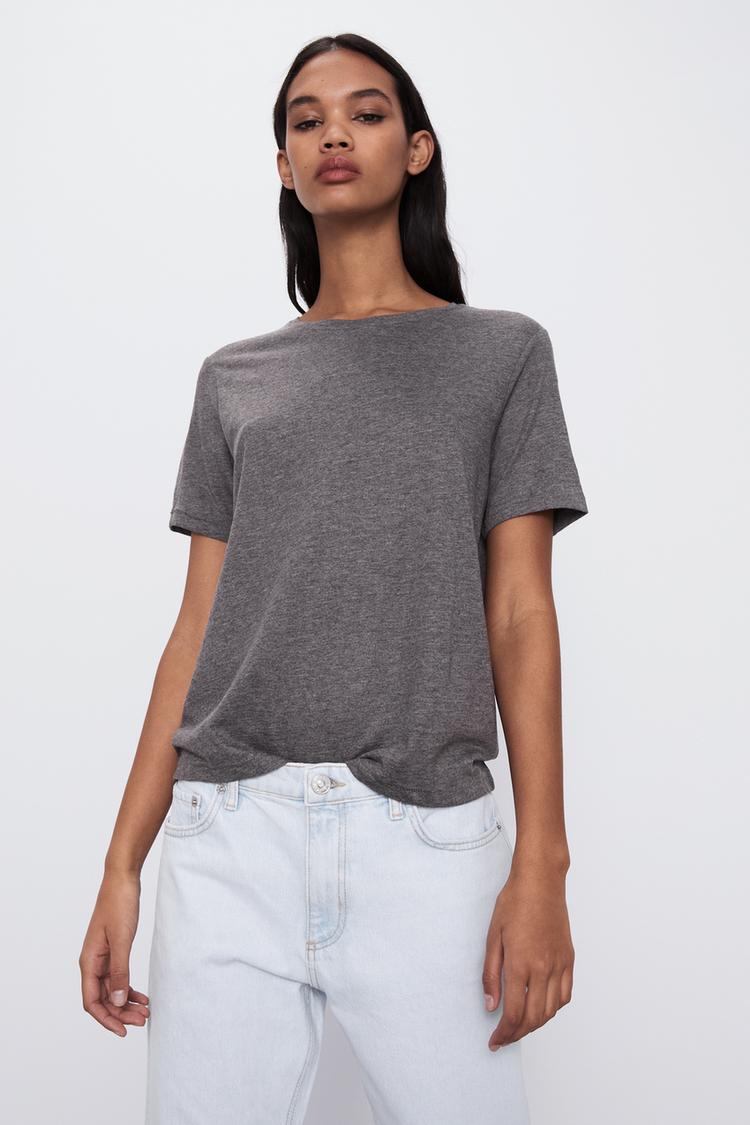 Basic Cotton T Shirt Trf Zara Monaco