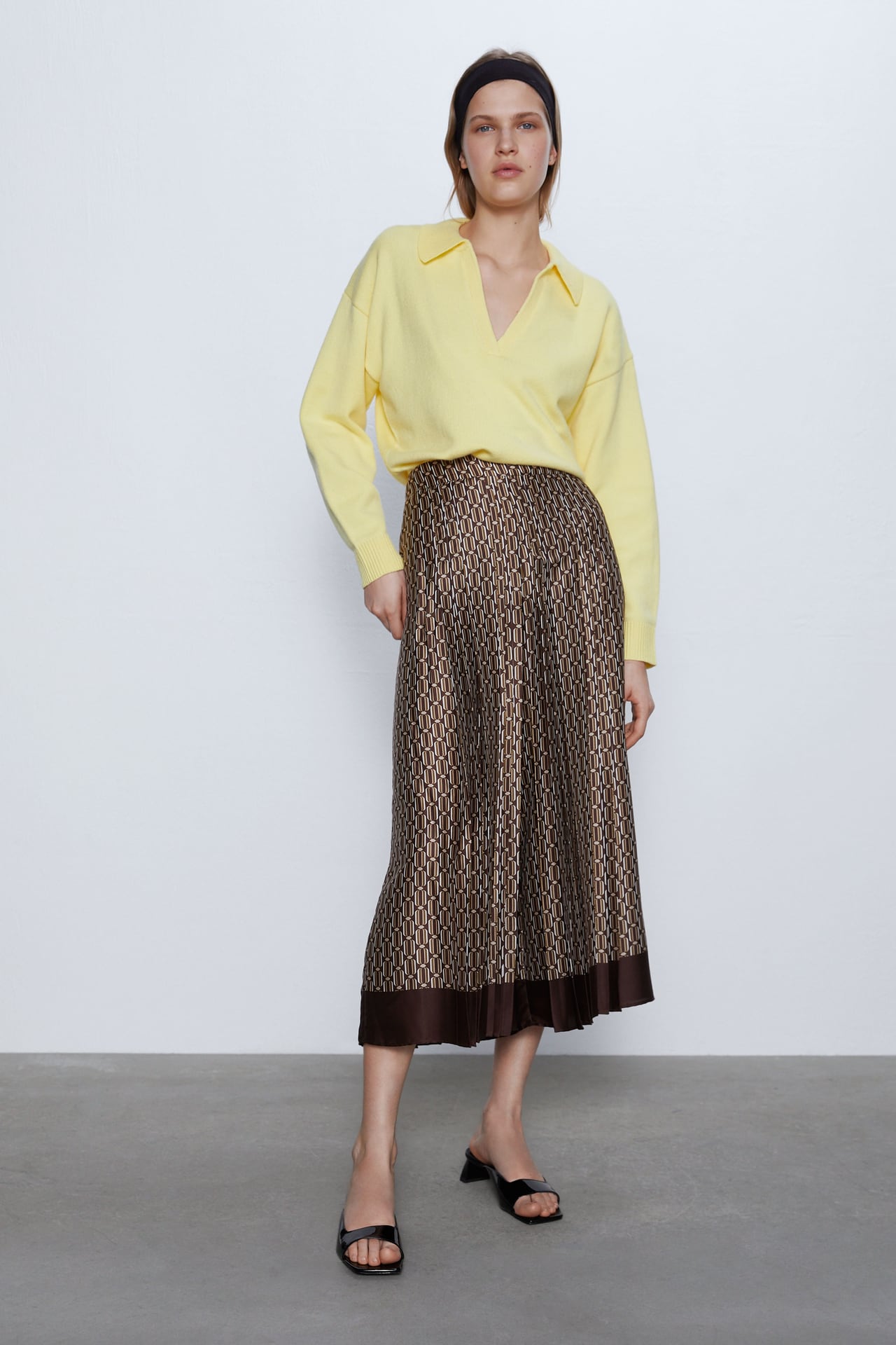 Image 1 of PRINTED CULOTTE TROUSERS from Zara