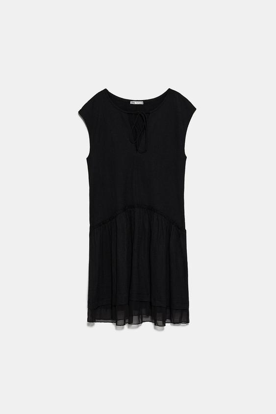 CONTRAST TULLE DRESS