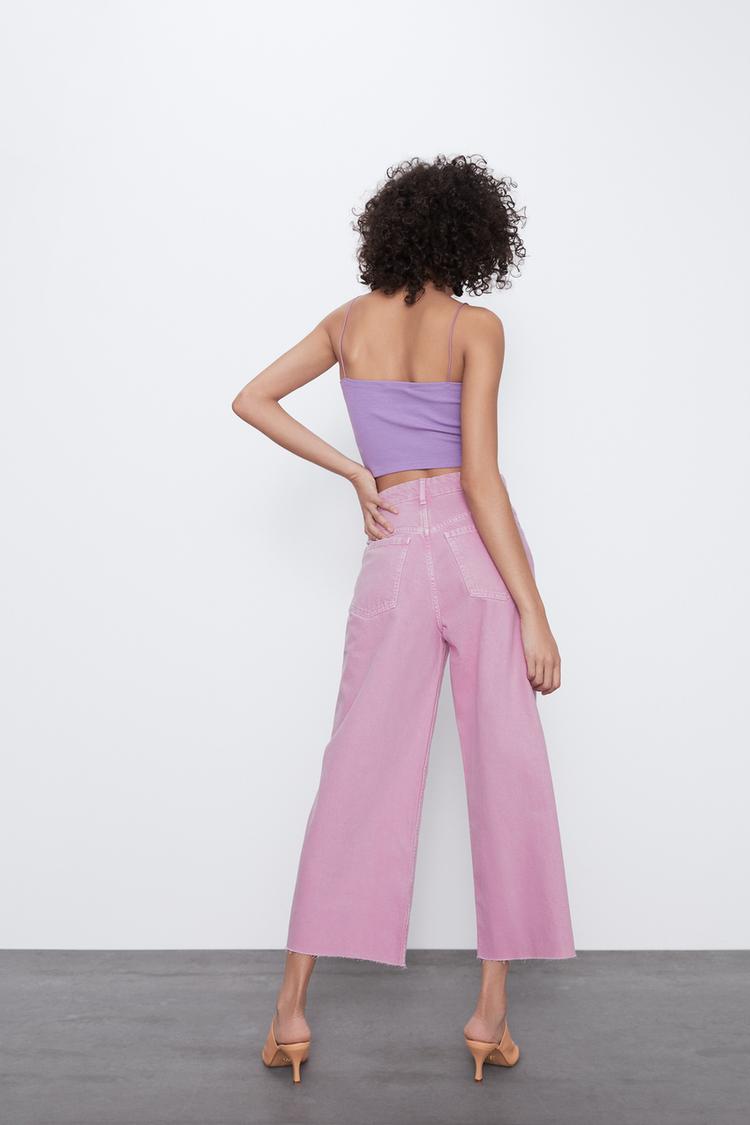 Hi Rise Culotte Jeans Trf Zara Australia