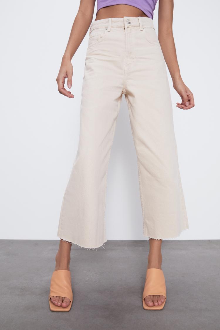 Hi Rise Culotte Jeans Trf Zara Uruguay