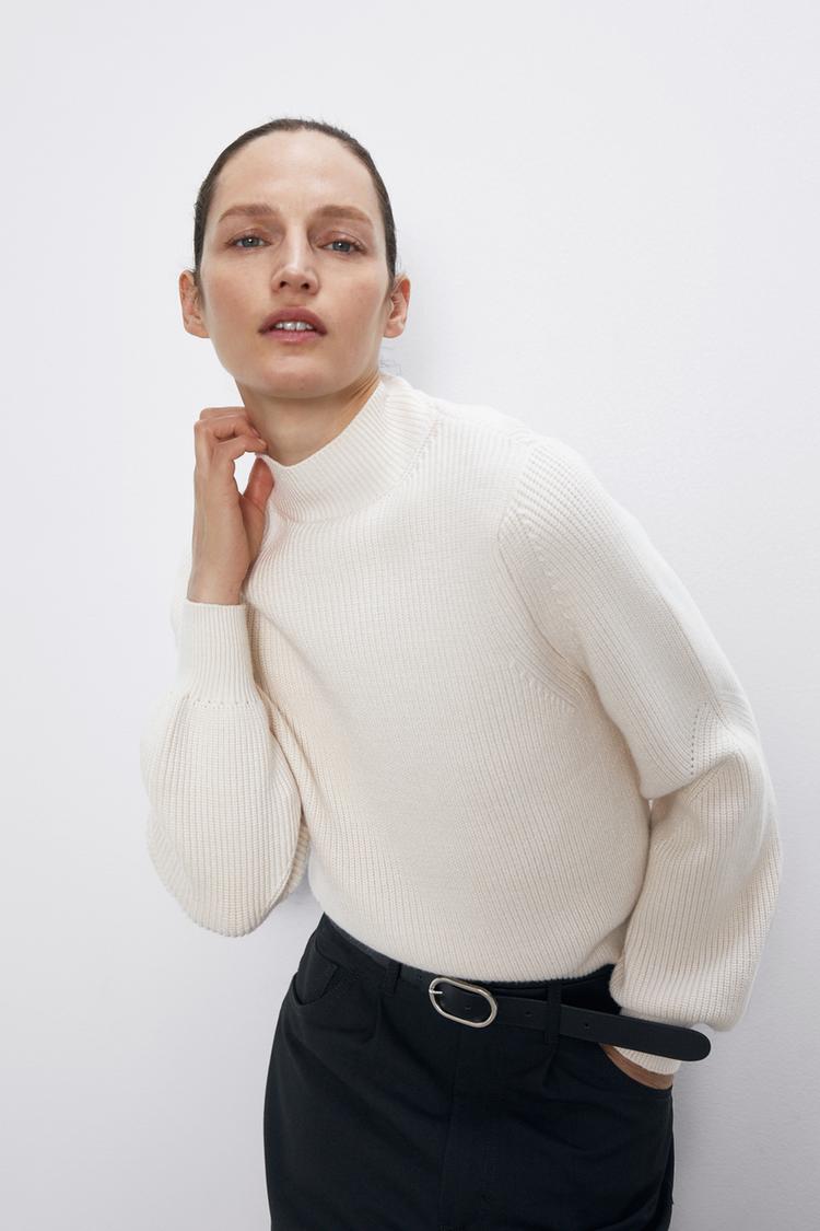 Pullover Con Collo Alto Zara Italia Italy