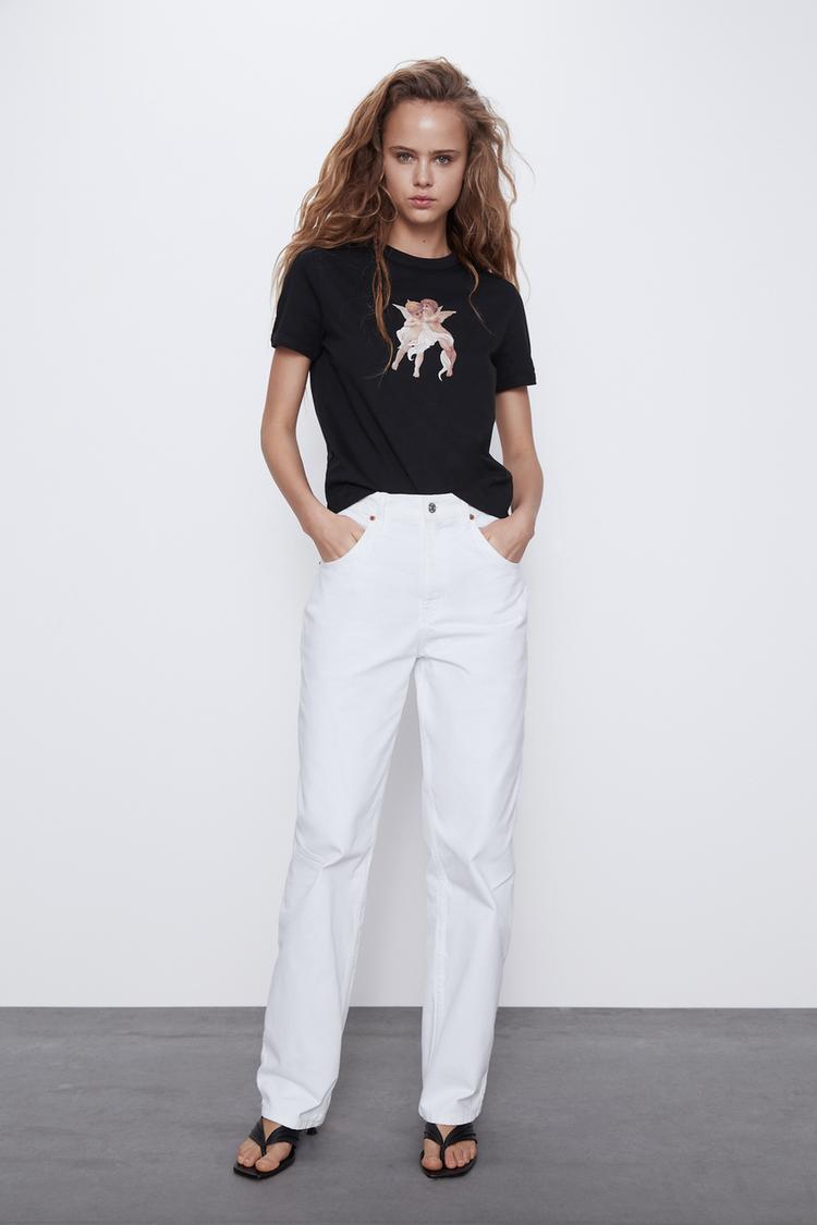 T Shirt With Front Print Zara Albania